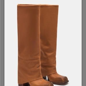 NWT ALETTA TAN LEATHER Steve Madden Boots